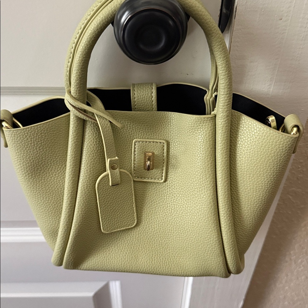 Chic Olive Green Handbag
